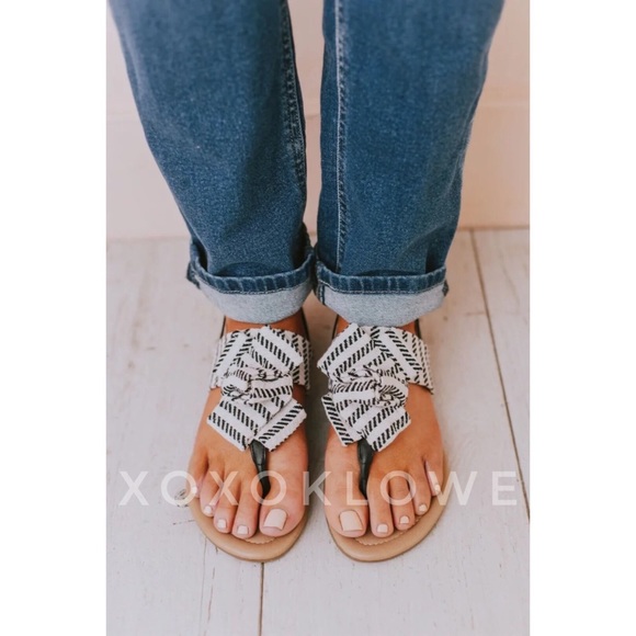 Bow Knot Thong Sandal Sling Back Sandal - Picture 14 of 16